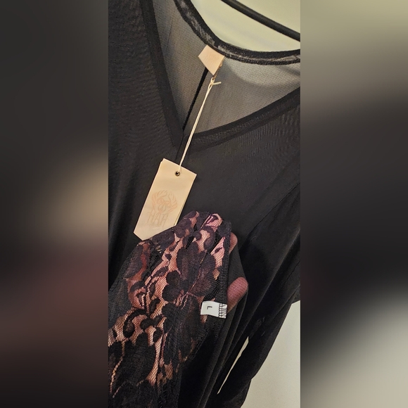 We are HAH (Hot As Hell) Mama C Lace Sheer Maxi Dress - Large - Picture 5 of 11